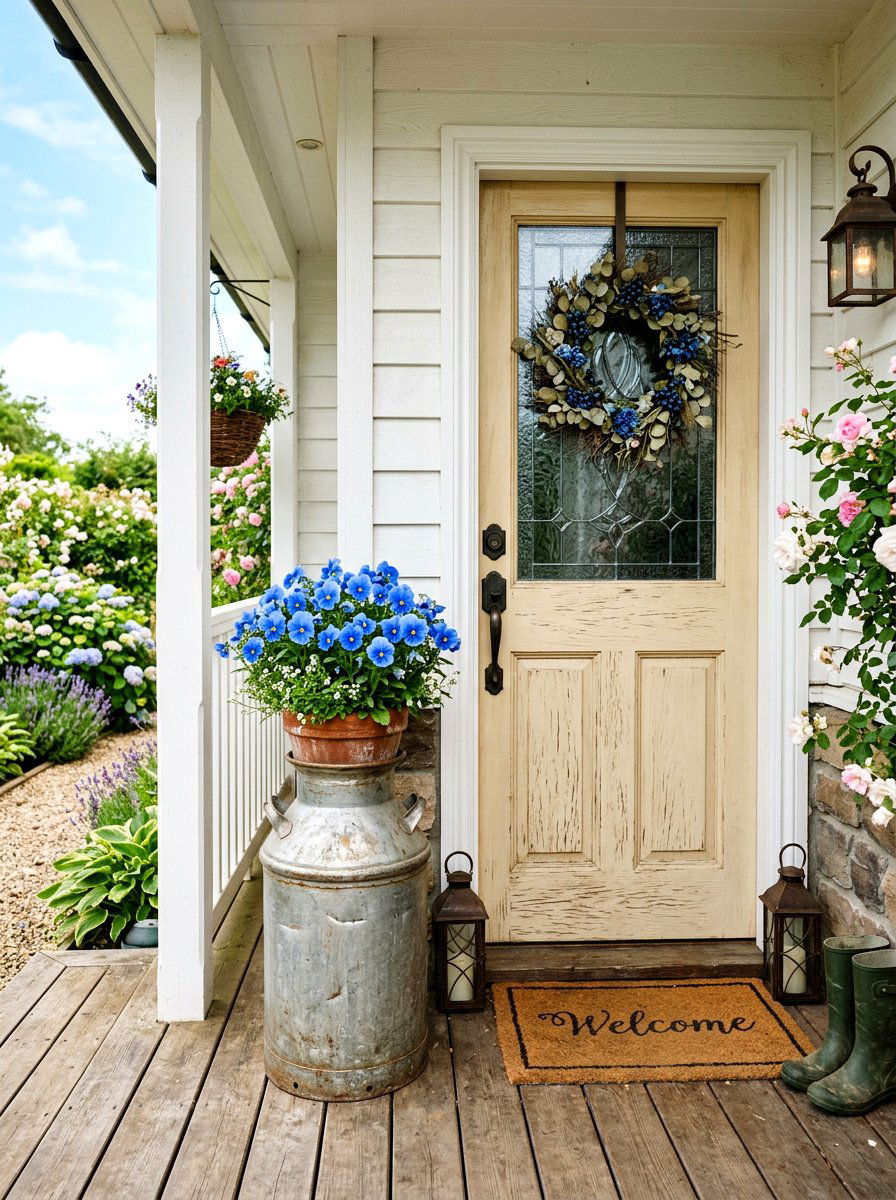 Antique Milk Can Entry - 25 Spring Antique Planter Ideas