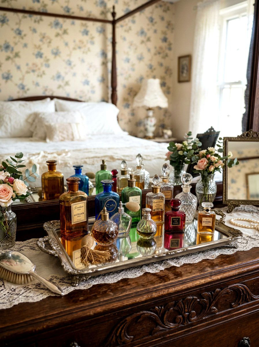 Antique Perfume Bottle - 25 Spring Dresser Top Decor Ideas