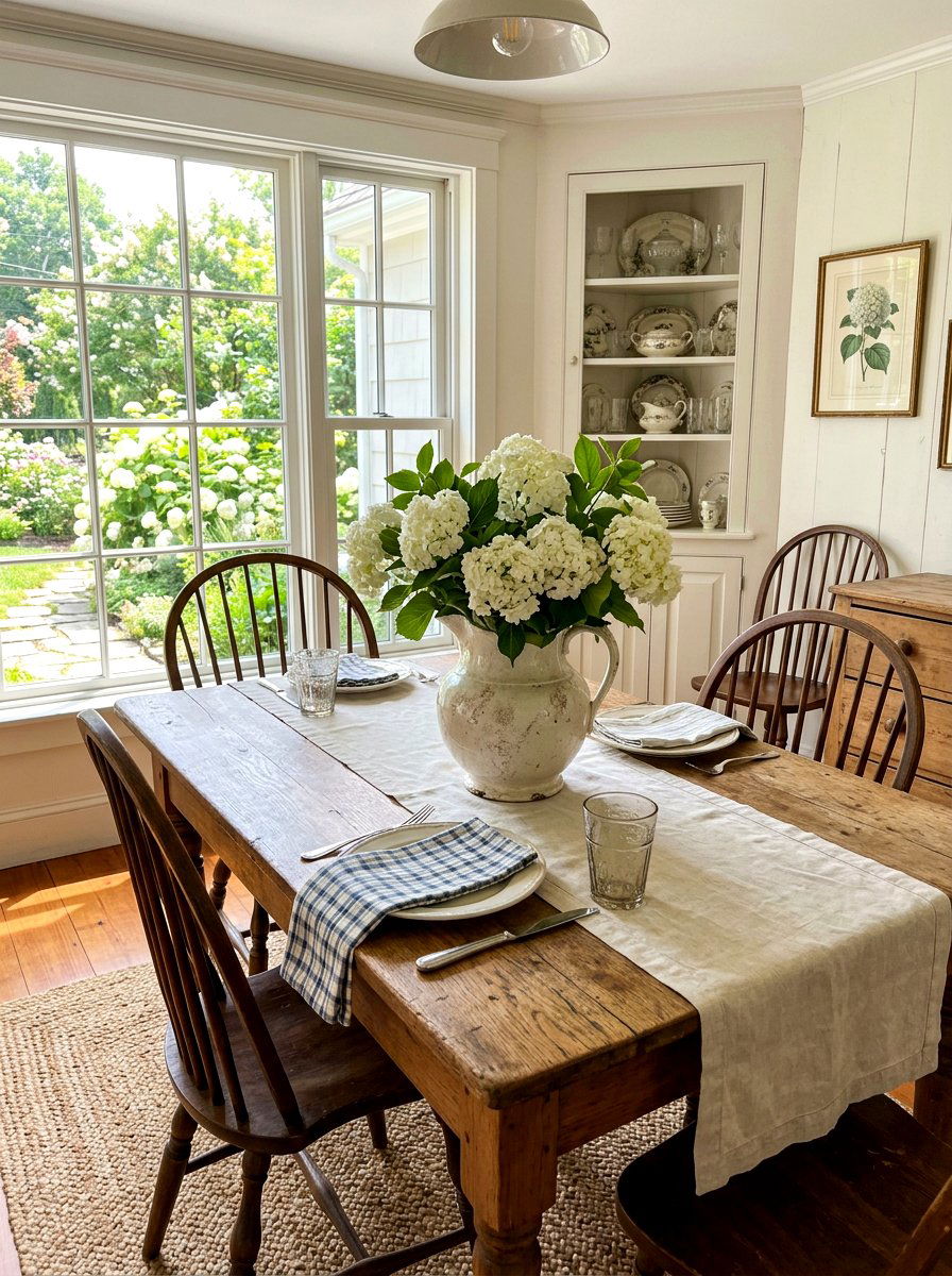 Antique Pitcher Flower Vase - 25 Spring Cottage Decor Ideas