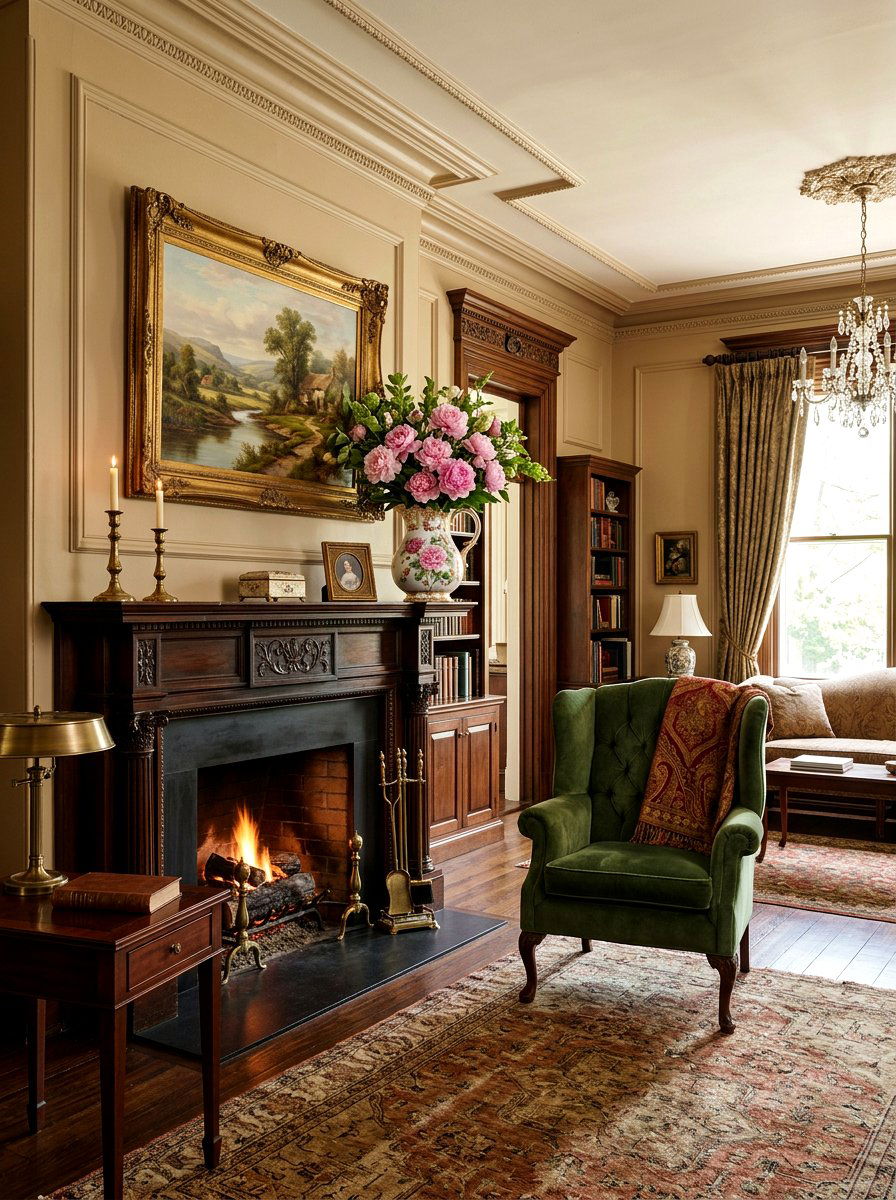 Antique Porcelain Pitcher with Peonies - 25 Spring Pitcher Flower Ideas