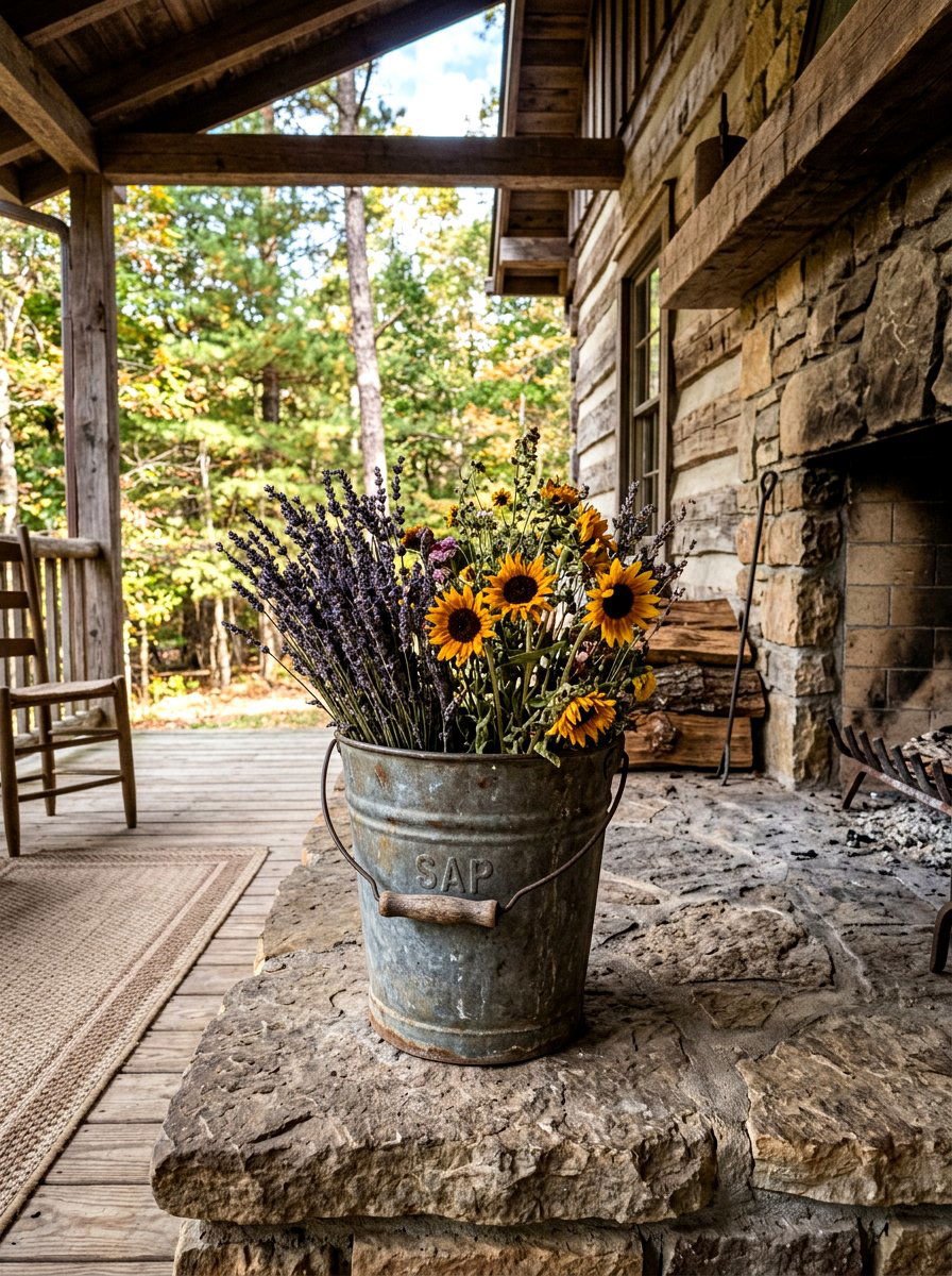 Antique Sap Bucket For Flowers - 25 Spring Flower Bucket Ideas