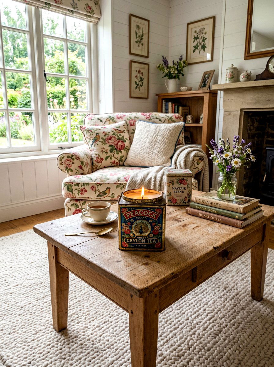 Antique Tea Tin Candle - 25 Spring Upcycled Decor Ideas