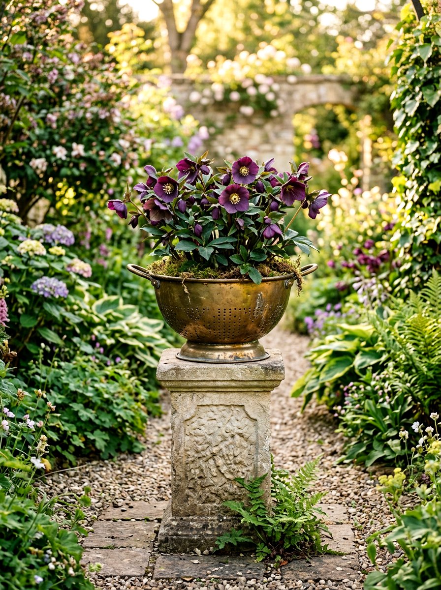 25 Spring Colander Planter Ideas for Charming Garden Decor