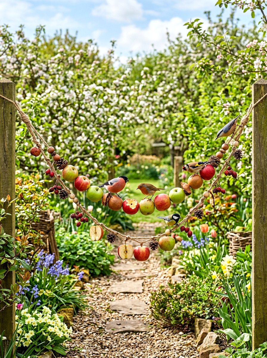 Apple Bird Feeder - 25 Spring DIY Bird Feeder Ideas