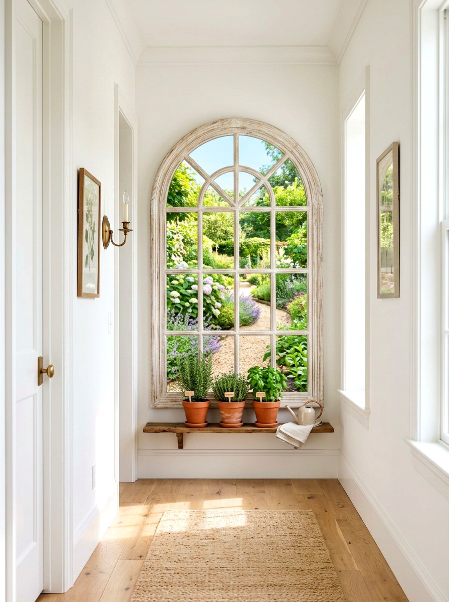 Arched Window Mirror - 25 Spring Foyer Mirror Ideas