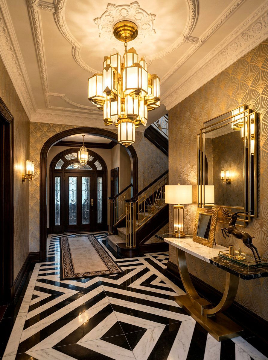 Art Deco Foyer Light - 25 Spring Foyer Chandelier Ideas