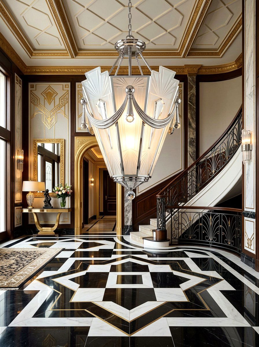 Art Deco Swag Pendant - 25 Spring Swag Light Ideas