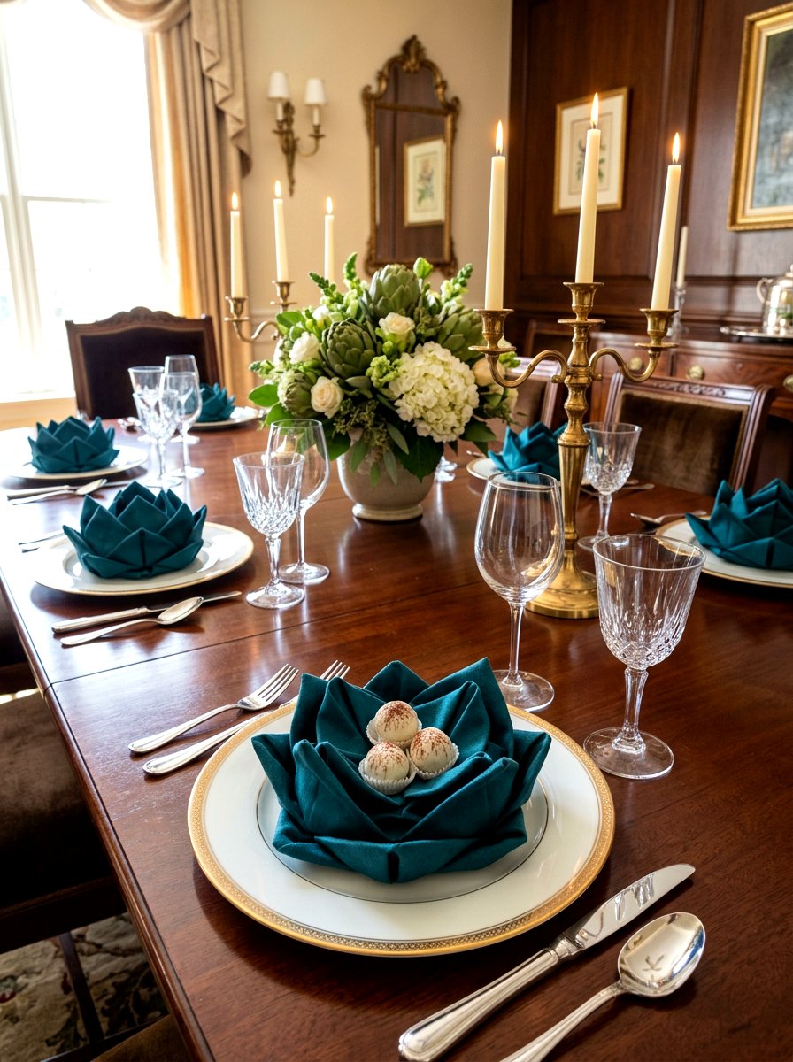 Artichoke Napkin - 25 Spring Napkin Folding Ideas