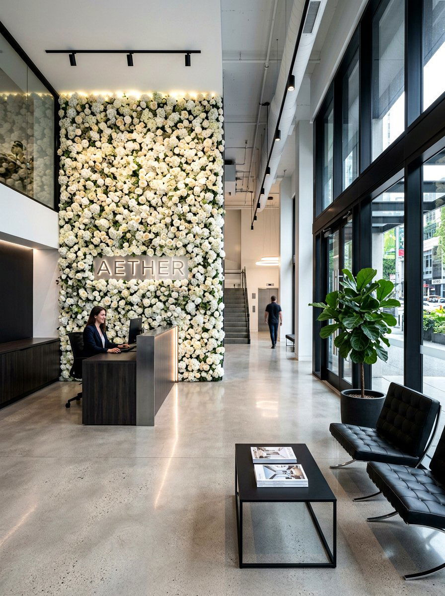 Artificial Flower Wall - 25 Spring Flower Wall Ideas