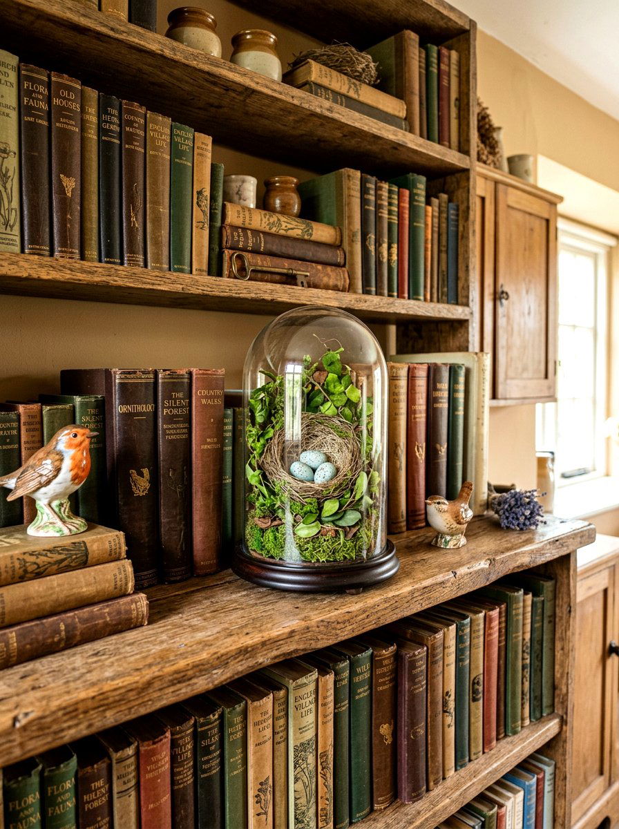 Artificial bird nest - 25 Spring Vase Filler Ideas