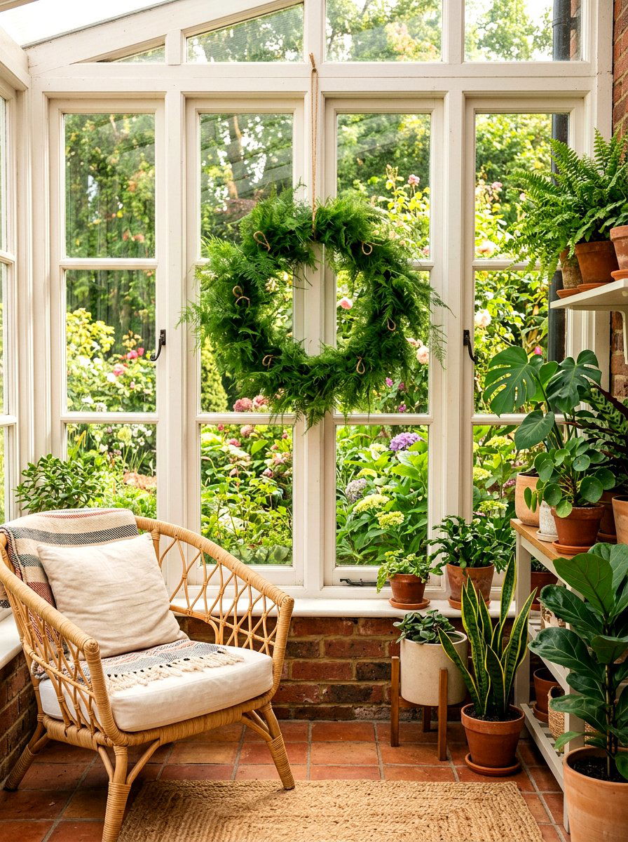 Asparagus Fern Wreath - 25 Spring Fern Wreath Ideas