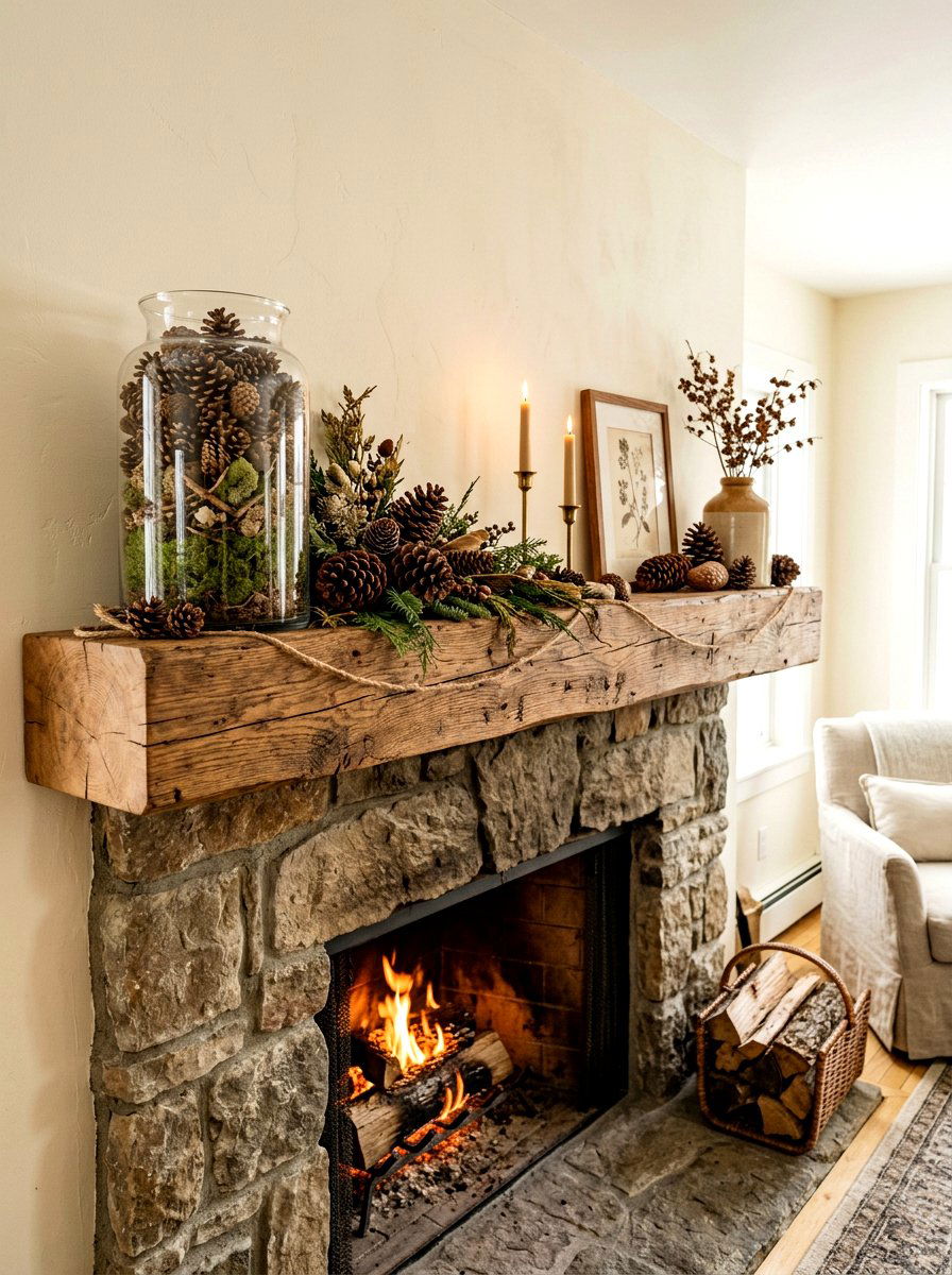 Assorted pine cone - 25 Spring Vase Filler Ideas