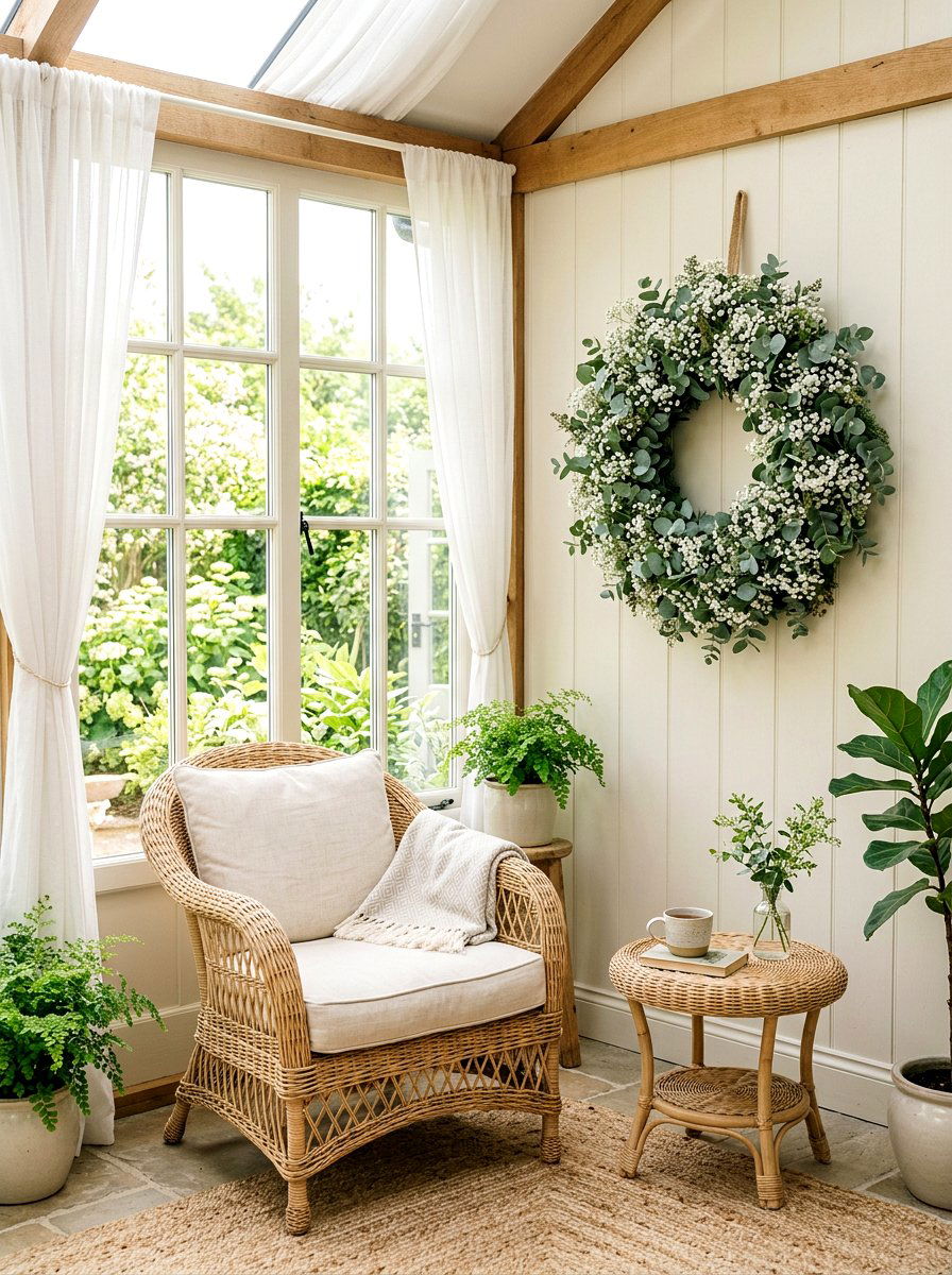 Baby Breath Eucalyptus Wreath - 25 Spring Eucalyptus Wreath Ideas