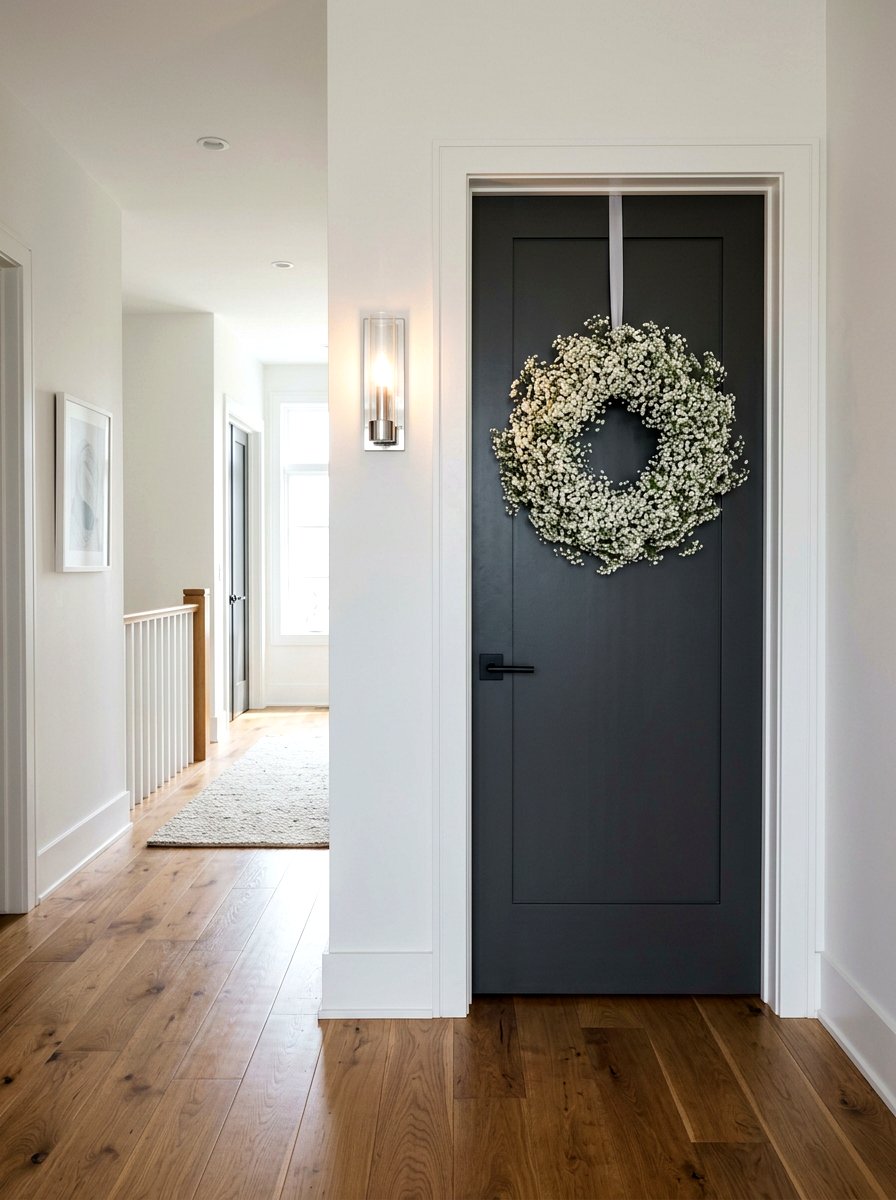 Babys Breath Wildflower Wreath - 25 Spring Wildflower Wreath Ideas