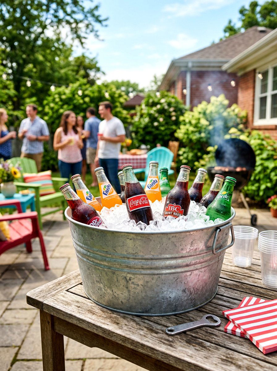 Backyard Beverage Ice Bucket - 25 Spring Galvanized Bucket Decor Ideas