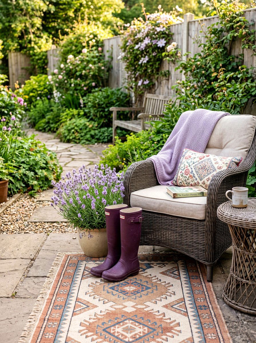 Backyard Patio Boot Accent - 25 Spring Rubber Boot Planter Ideas