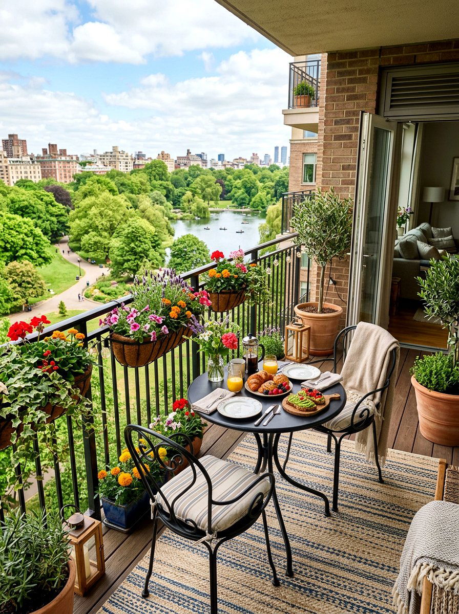 Balcony Brunch Space - 25 Spring Sunday Brunch Ideas