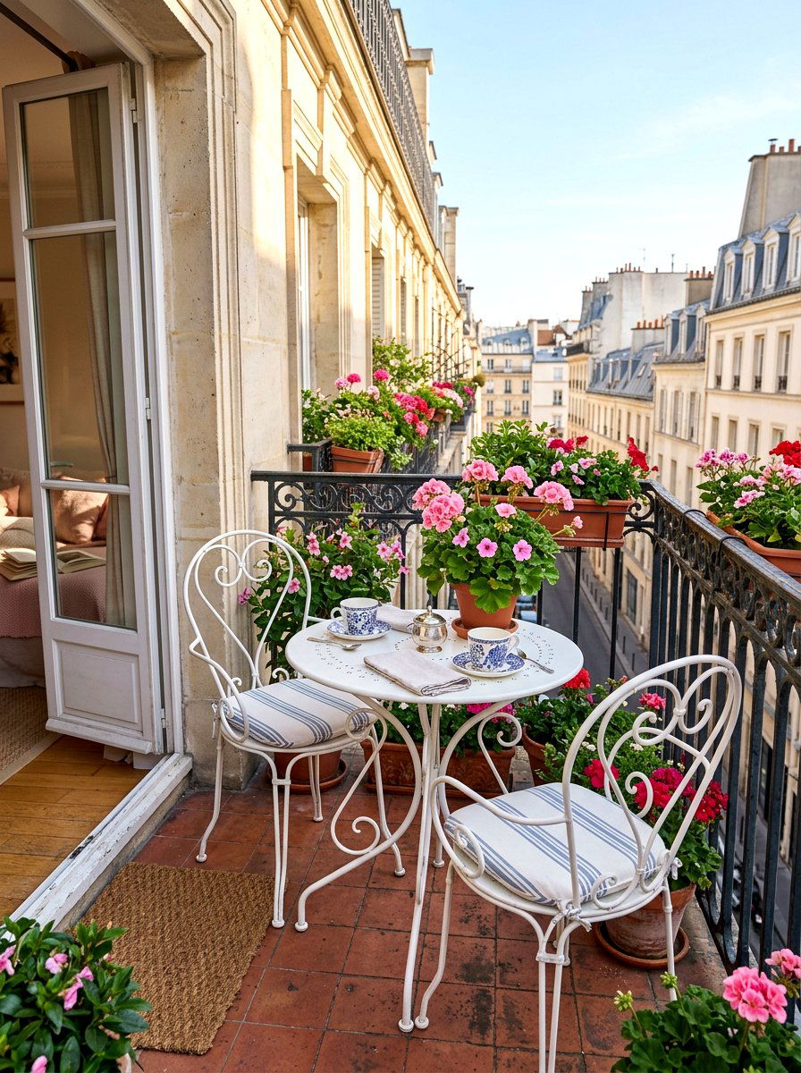 Balcony bistro set - 25 Spring Decorating Tips for Small Spaces