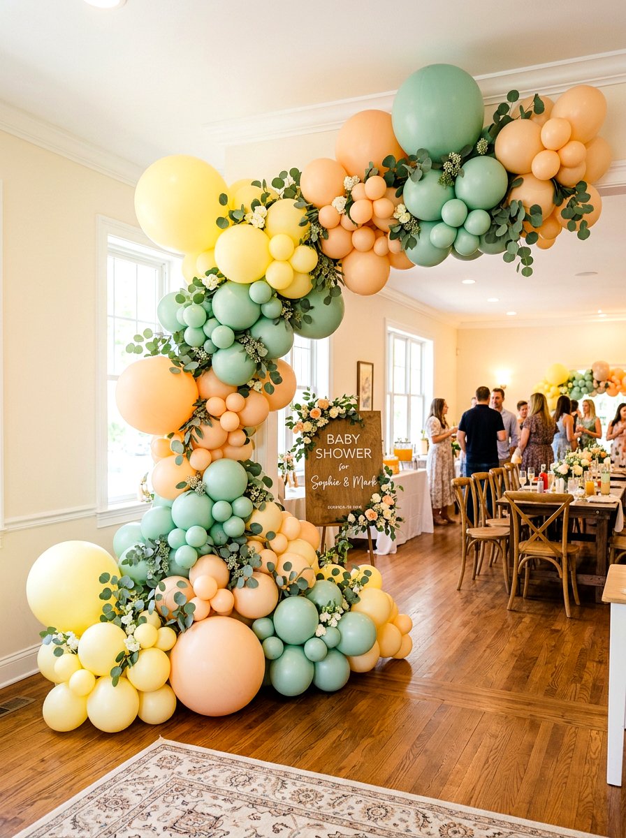 Balloon Arch Decor - 25 Spring Photo Booth Ideas