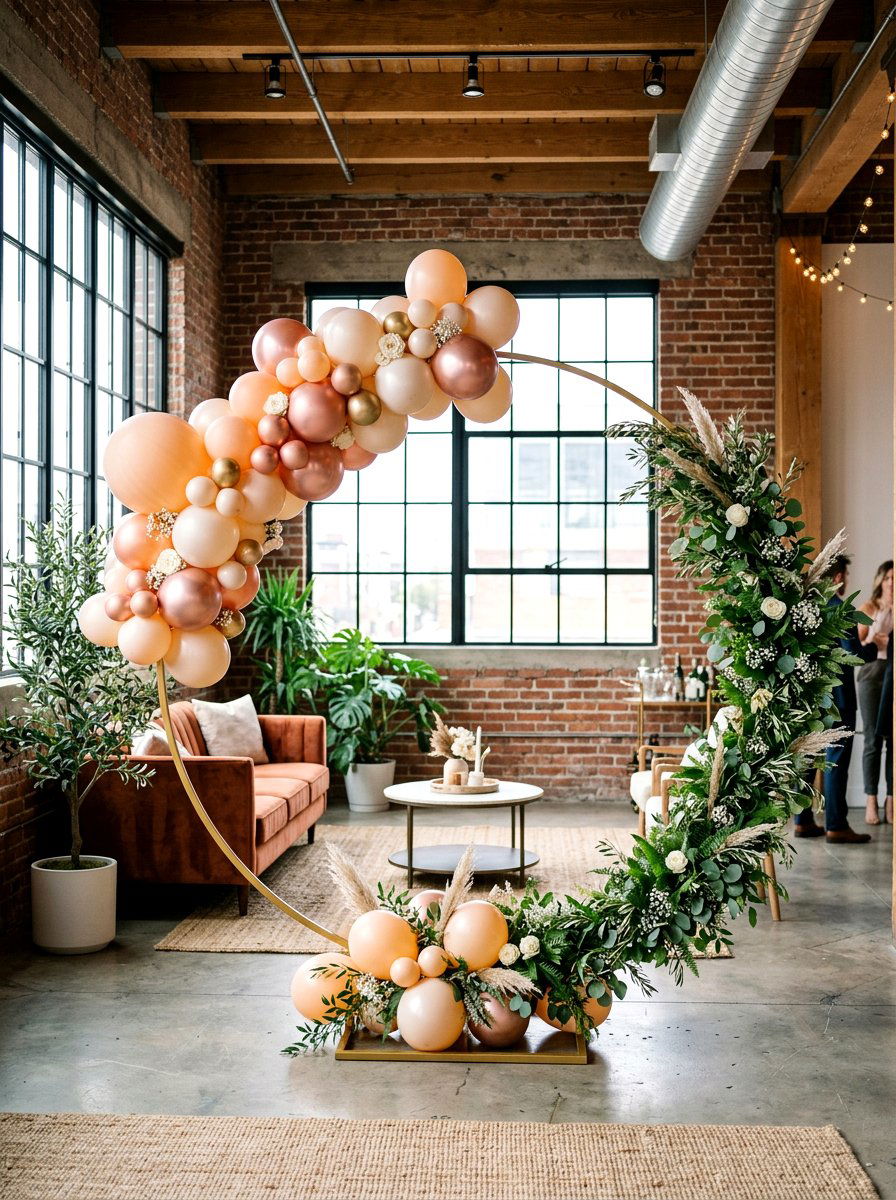 Balloon hoop arch - 25 Spring Balloon Arch Ideas