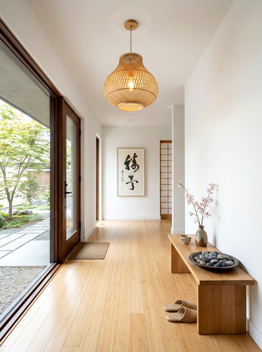 Bamboo Entryway Pendant Light - 25 Spring Foyer Chandelier Ideas