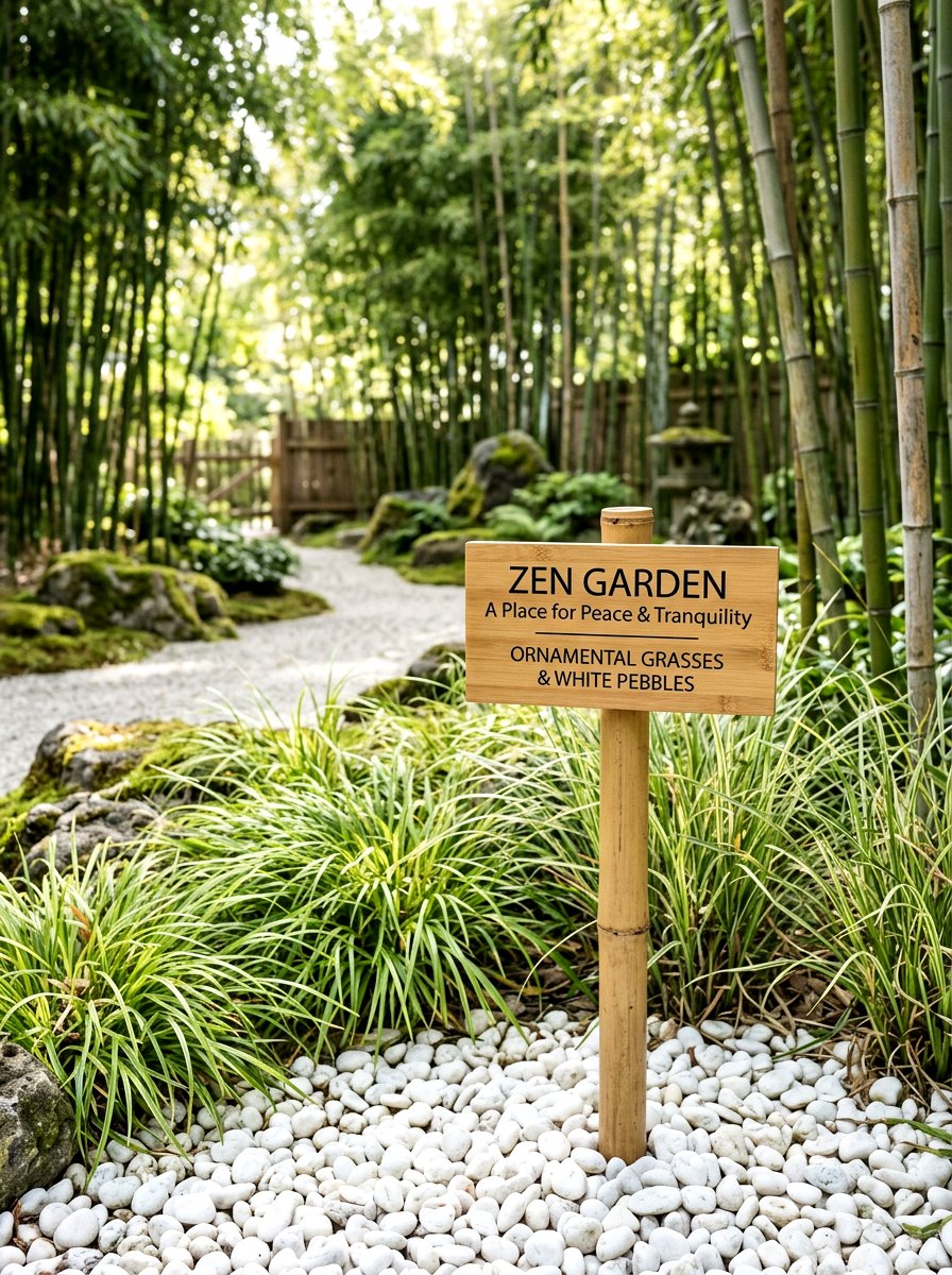Bamboo Garden Label - 25 Spring Garden Stake Ideas