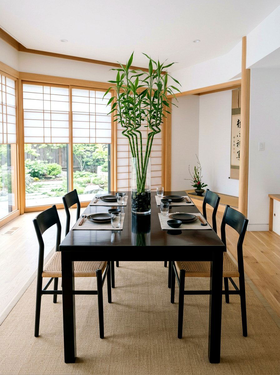 Bamboo Stalk Vase - 25 Spring Greenery Centerpiece Ideas