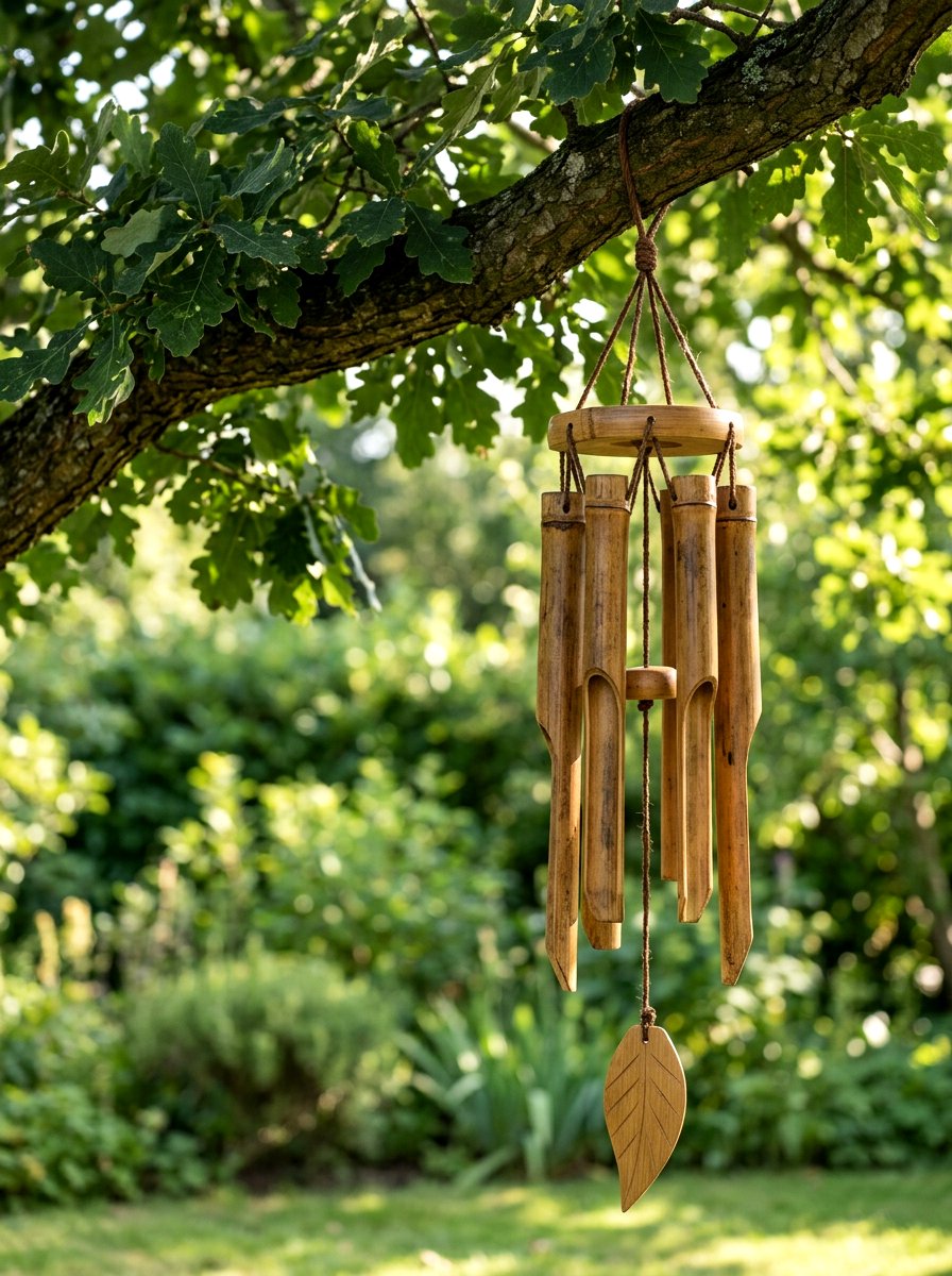 Bamboo wind chime - 25 Spring DIY Wind Chime Ideas