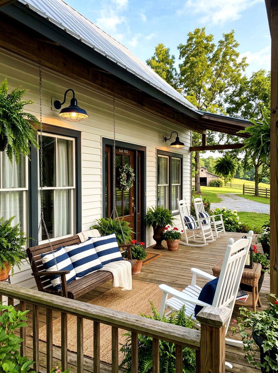 Barn Light - 25 Spring Porch Lighting Ideas