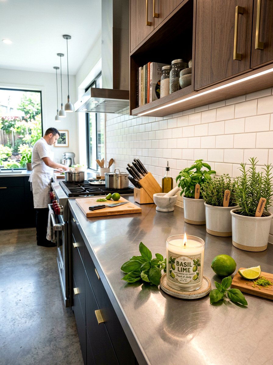 Basil lime candle - 25 Spring Scented Candle Ideas