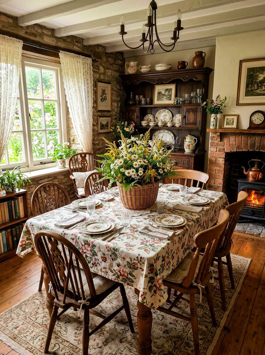 Basket Flower Arrangement - 25 Spring Wildflower Centerpiece Ideas