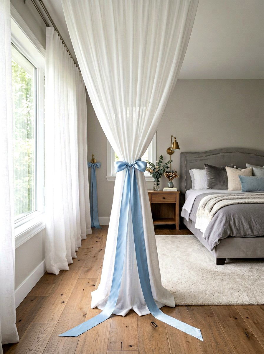 Basket Handle Bow - 25 Spring Ribbon Decor Ideas