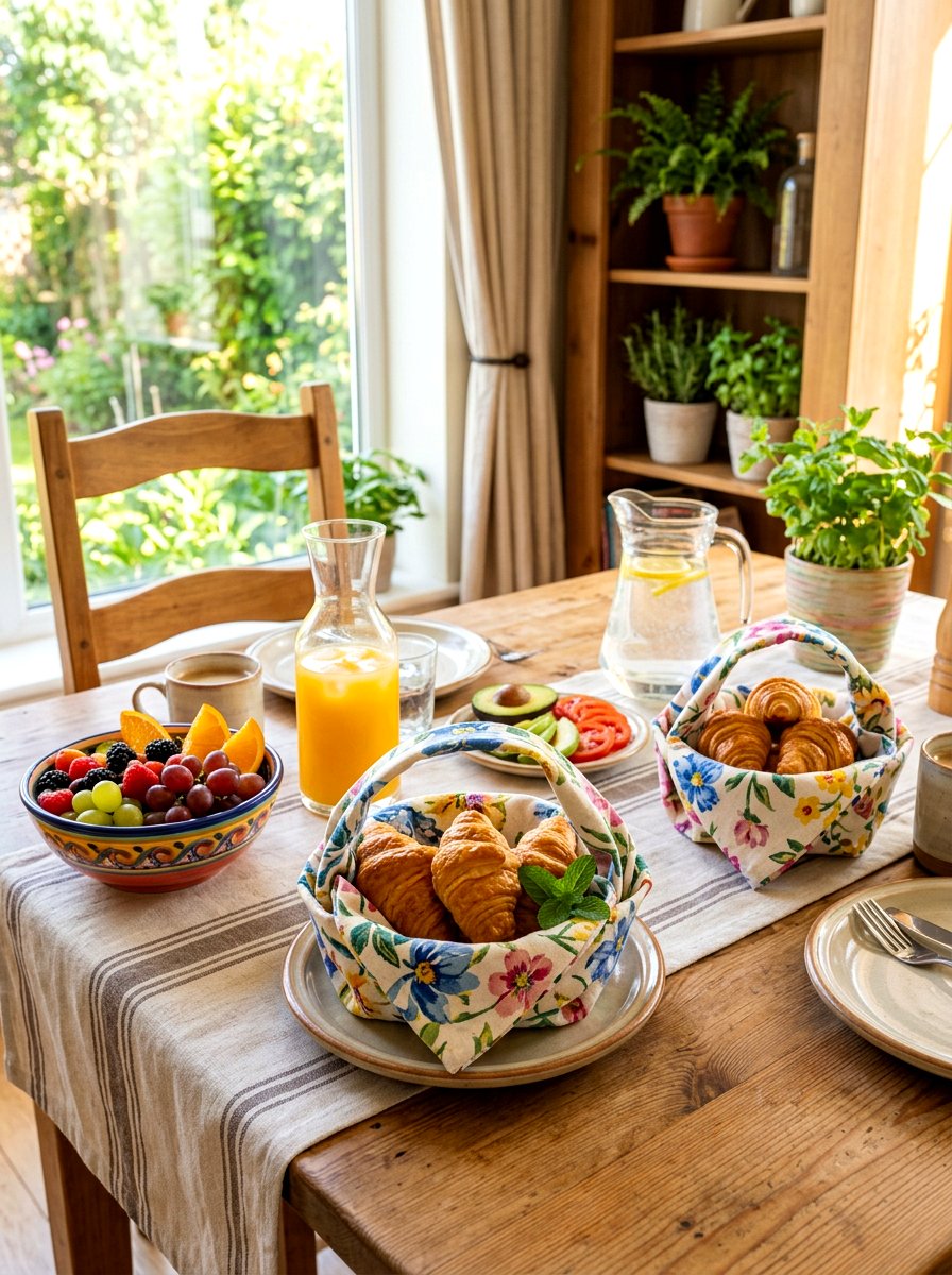 Basket Napkin - 25 Spring Napkin Folding Ideas