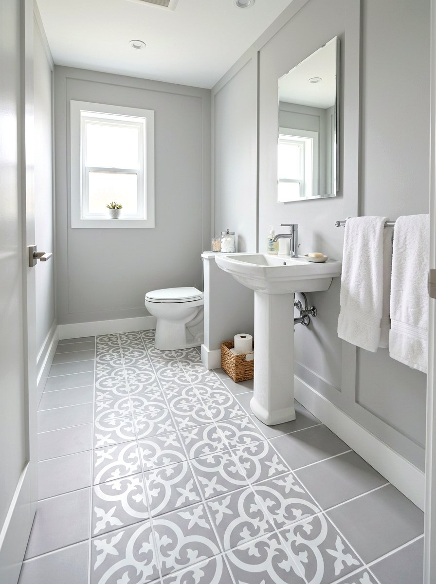 Bathroom Floor Tile Stencil - 25 Spring Stencil Decor Ideas