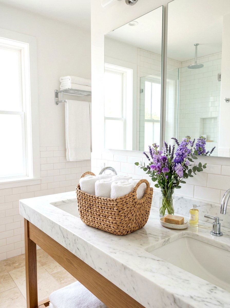 Bathroom Hyacinth Basket - 25 Spring Hyacinth Basket Decor Ideas