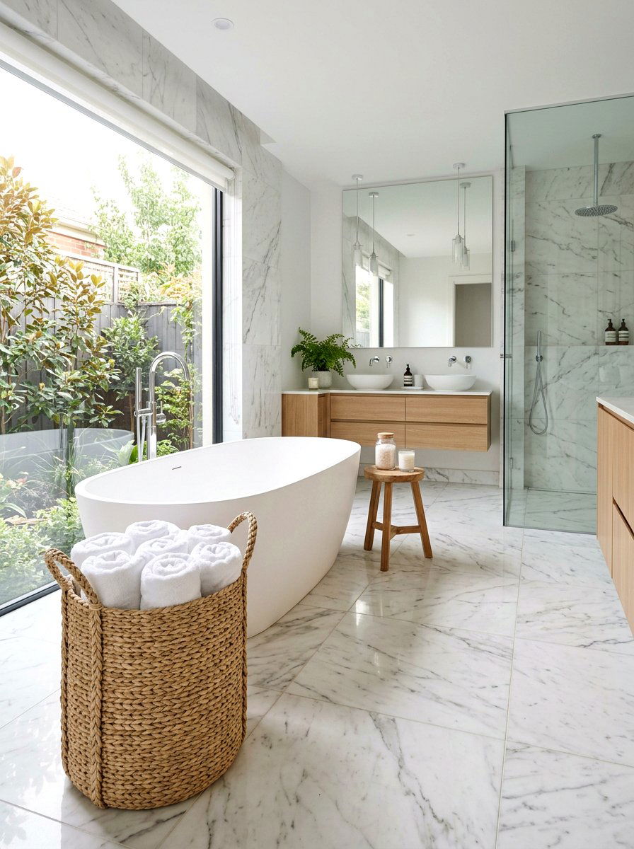 Bathroom Towel Storage Basket - 25 Spring Seagrass Basket Decor Ideas