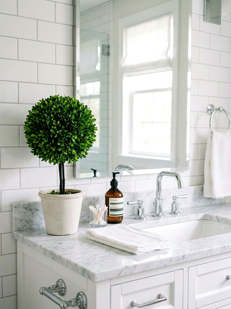 Bathroom Vanity Boxwood Topiary - 25 Spring Boxwood Topiary Ideas