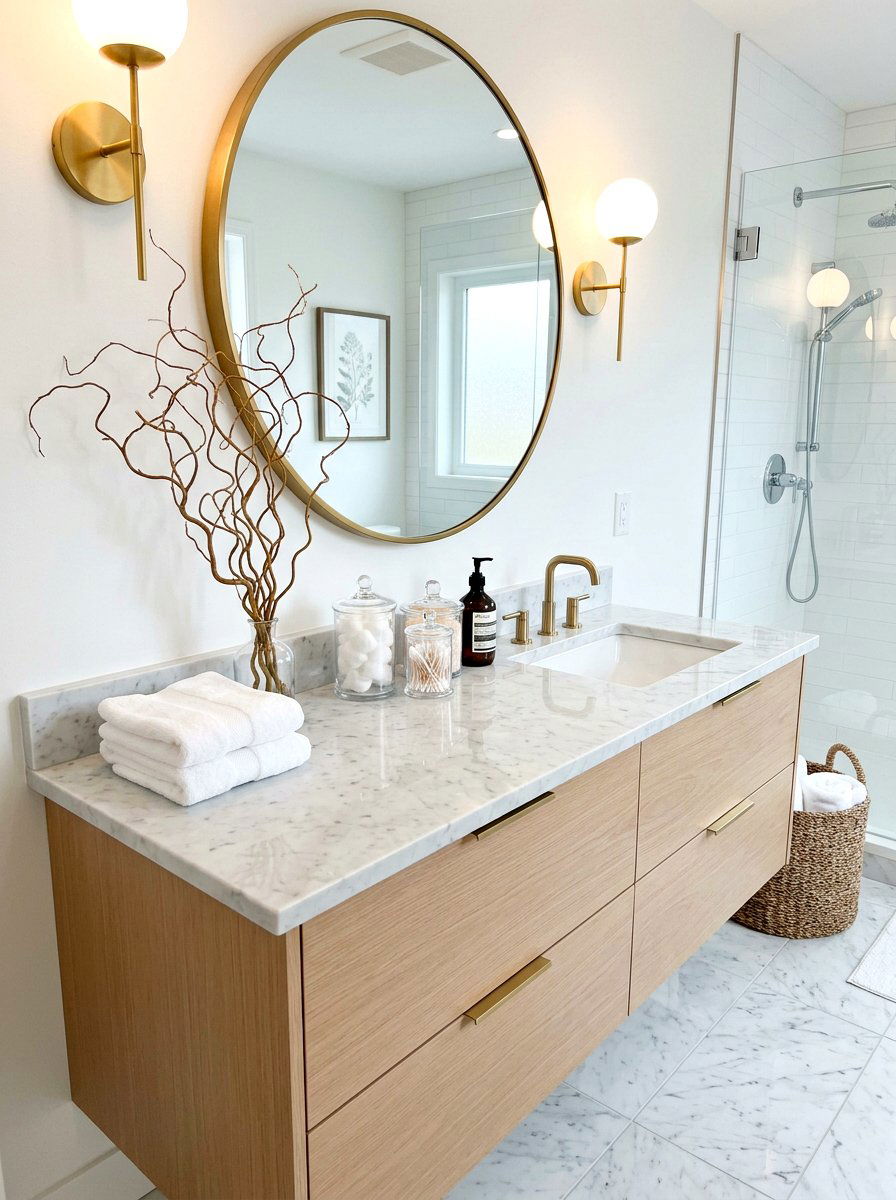 Bathroom Vanity Decor - 25 Spring Curly Willow Branch Ideas