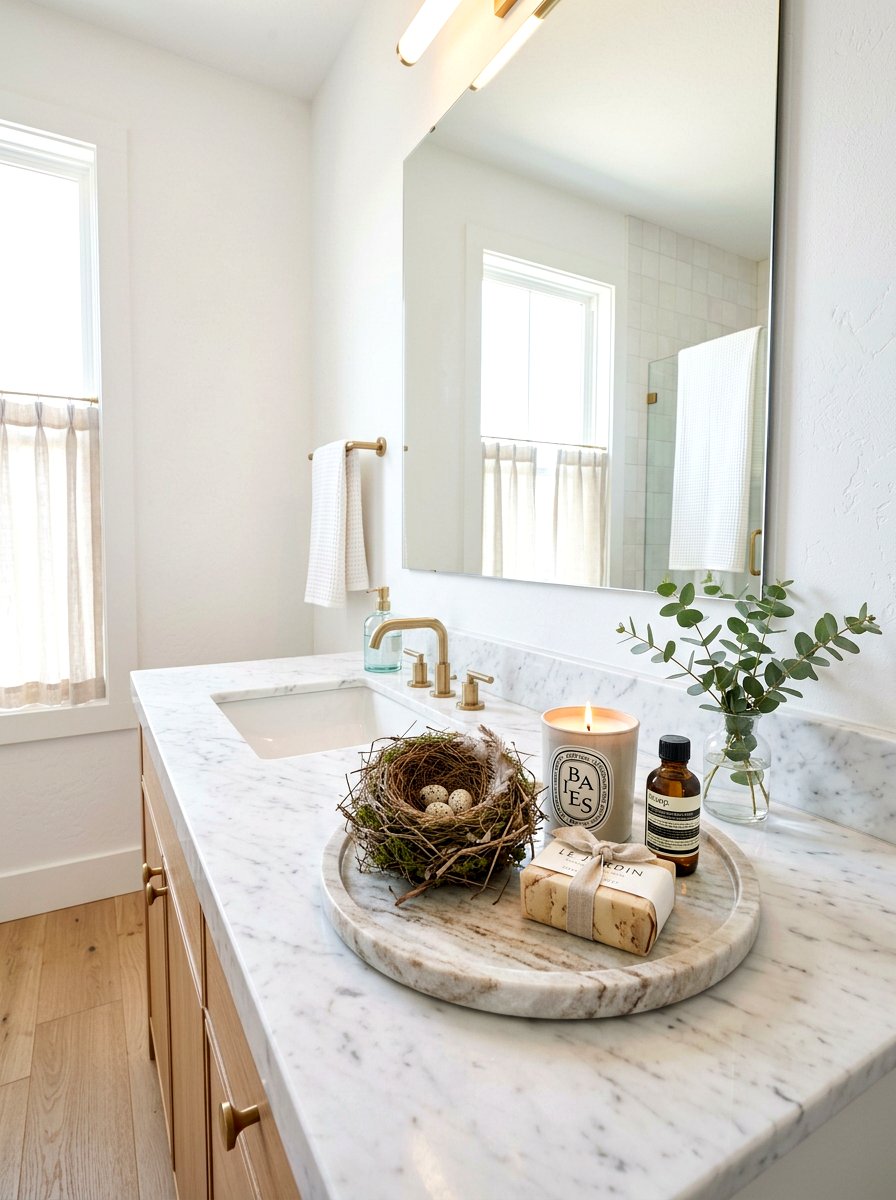Bathroom Vanity Decor - 25 Spring Bird Nest Decor Ideas