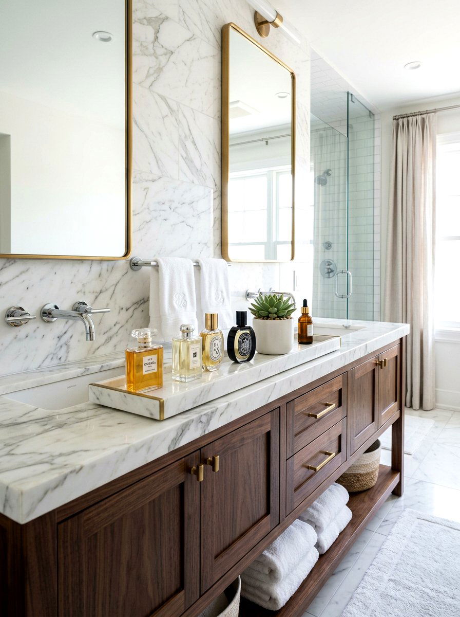 Bathroom Vanity Marble Tray - 25 Spring Marble Tray Decor Ideas