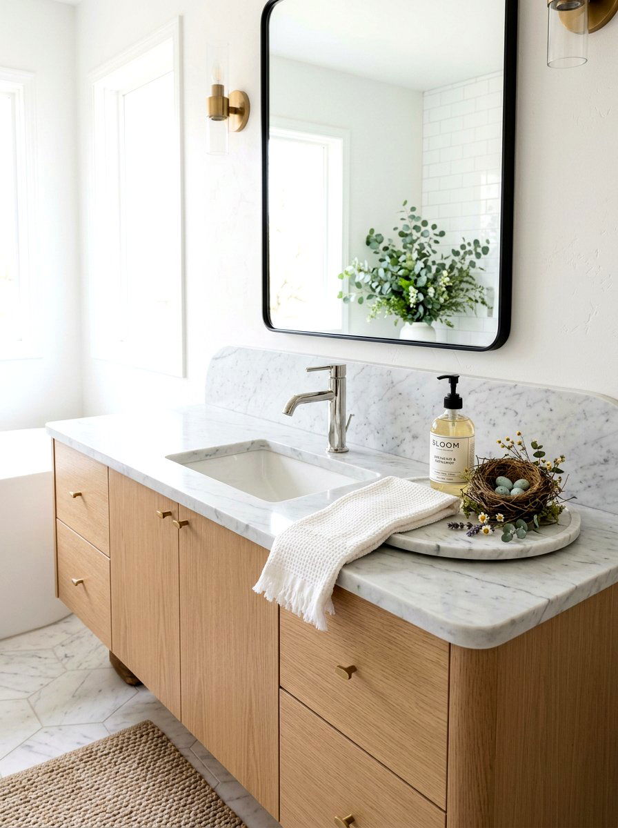 Bathroom Vanity Spring Touch - 25 Spring Nest Decor Ideas