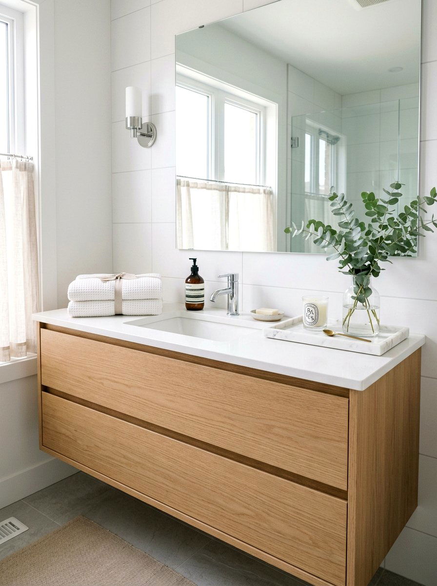 Bathroom Vanity Spring Vignette - 25 Spring Vignette Ideas