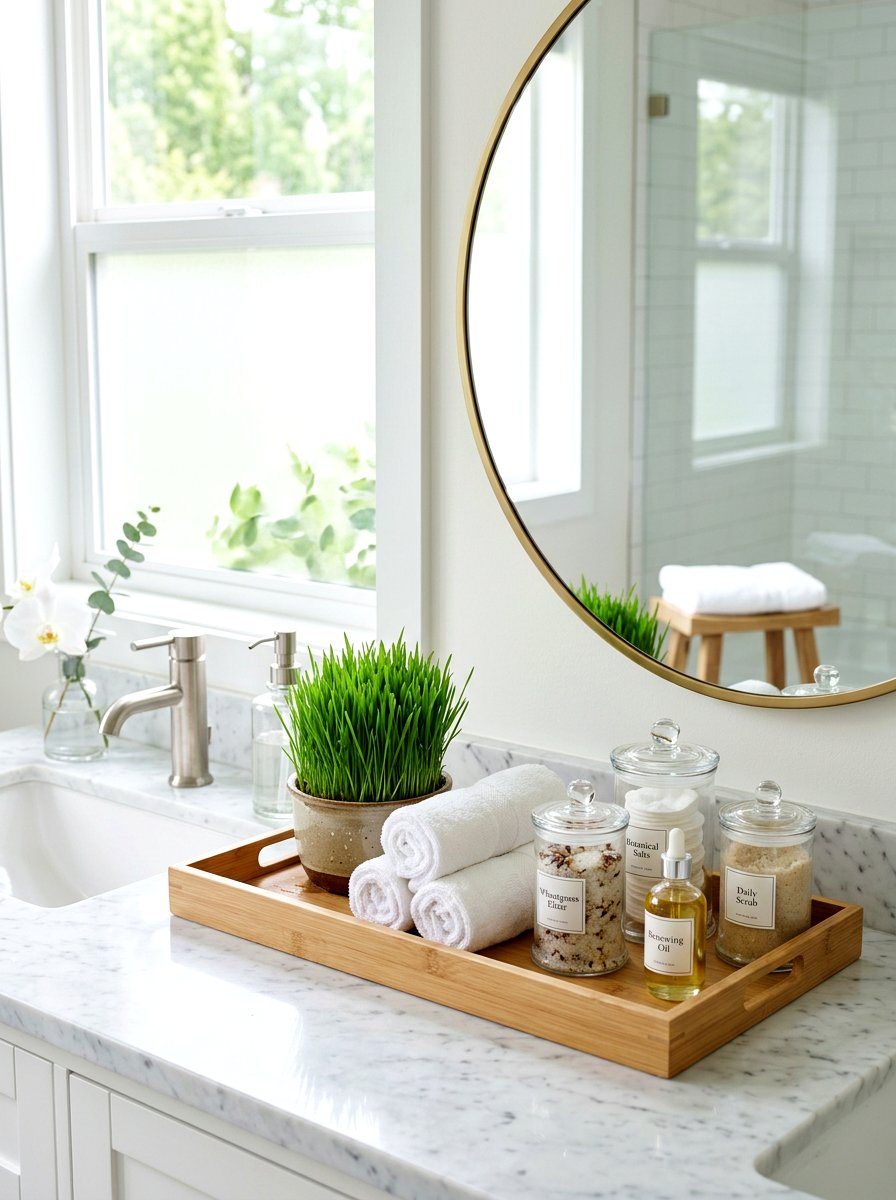 Bathroom vanity grass - 25 Spring Wheat Grass Decor Ideas