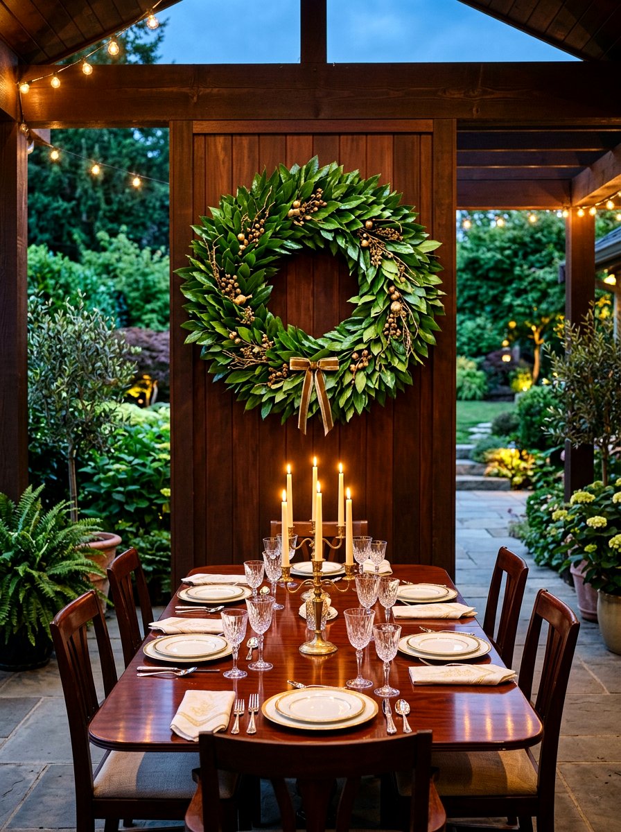 Bay Leaf Wall Wreath - 25 Spring Herb Wreath Ideas