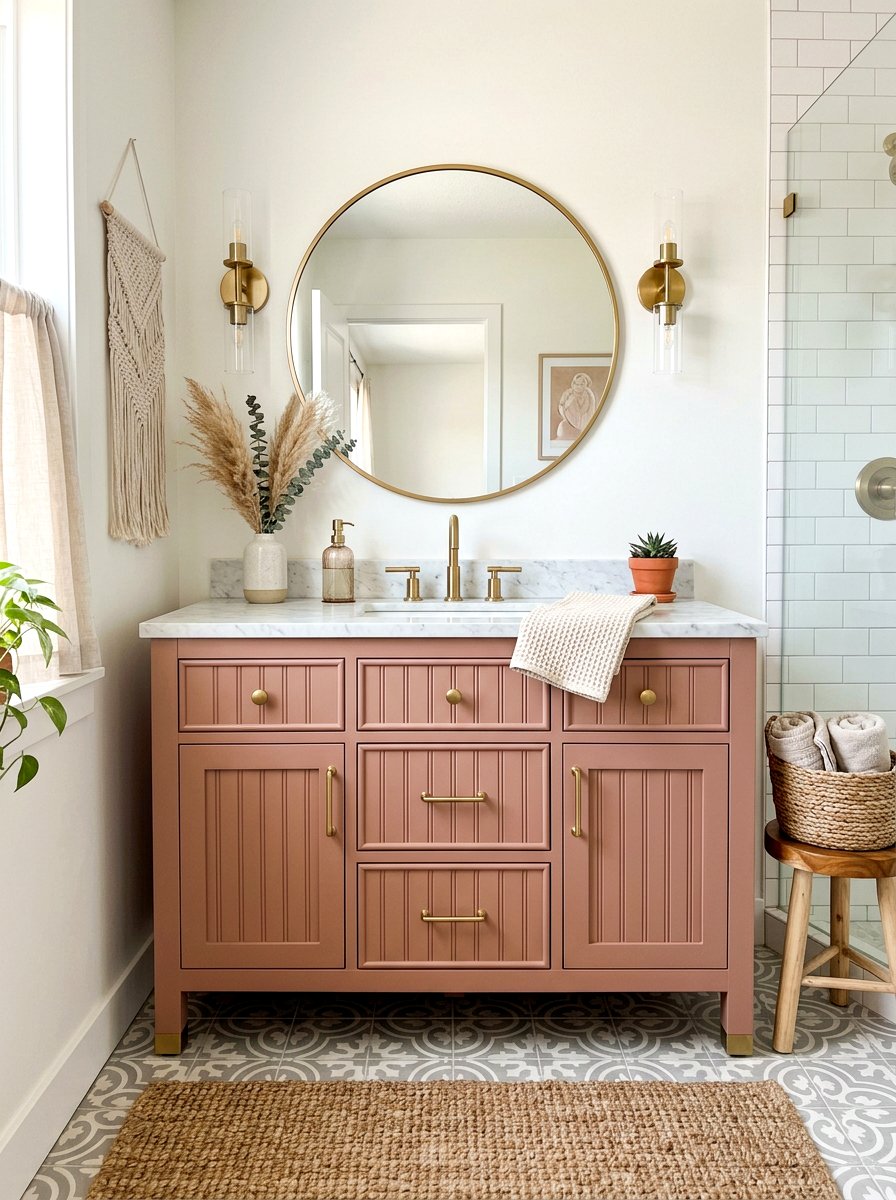 Beadboard Bathroom Vanity - 25 Spring Beadboard Decor Ideas