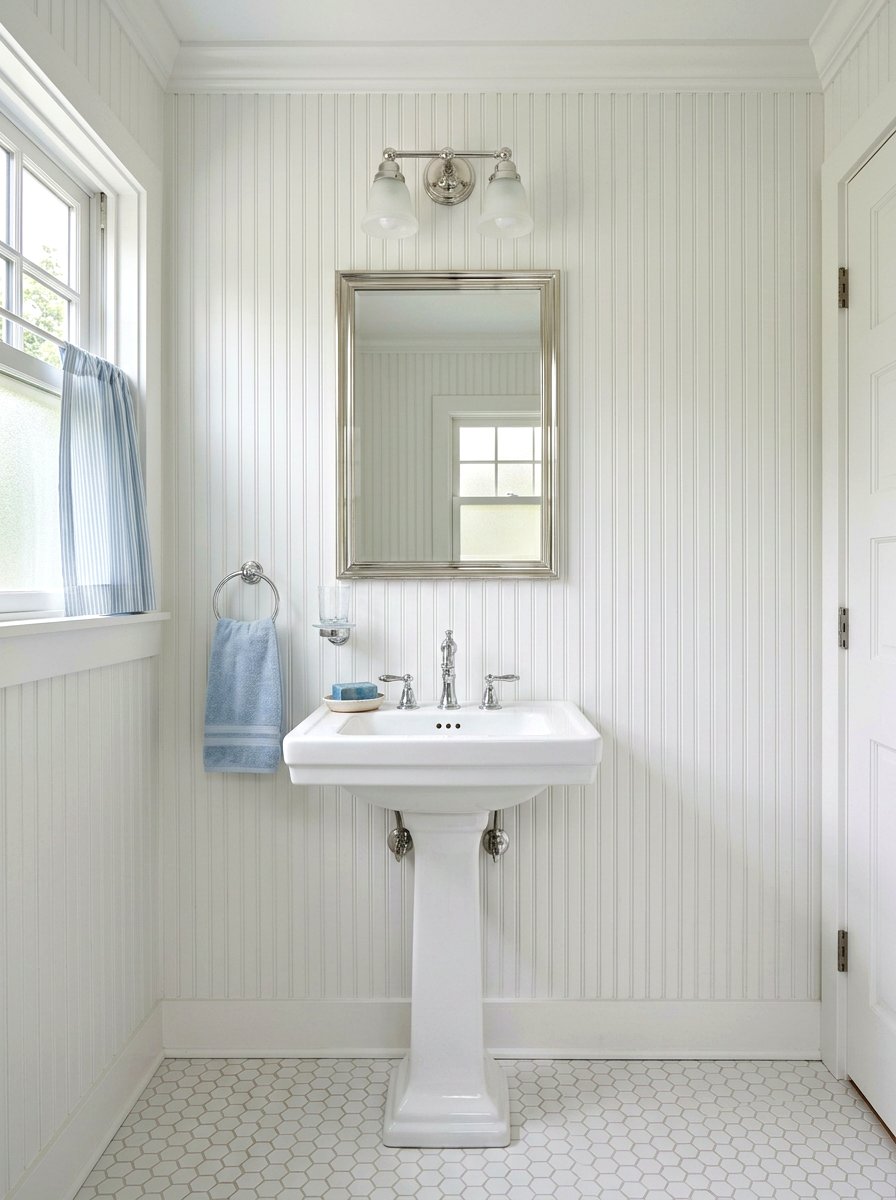 Beaded Board Wall - 25 Spring Cottage Decor Ideas