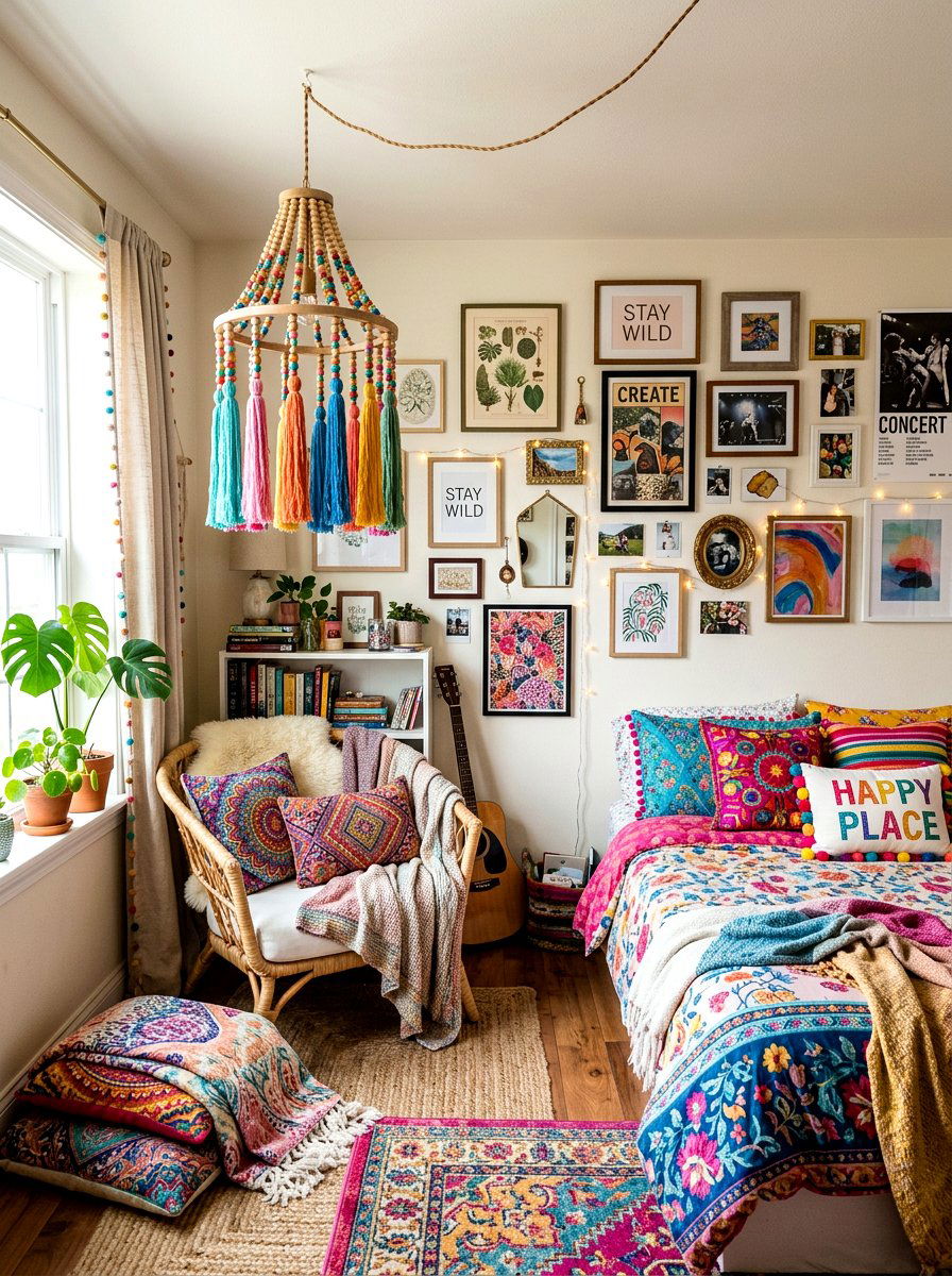 Beaded Tassel Swag Lamp - 25 Spring Swag Light Ideas