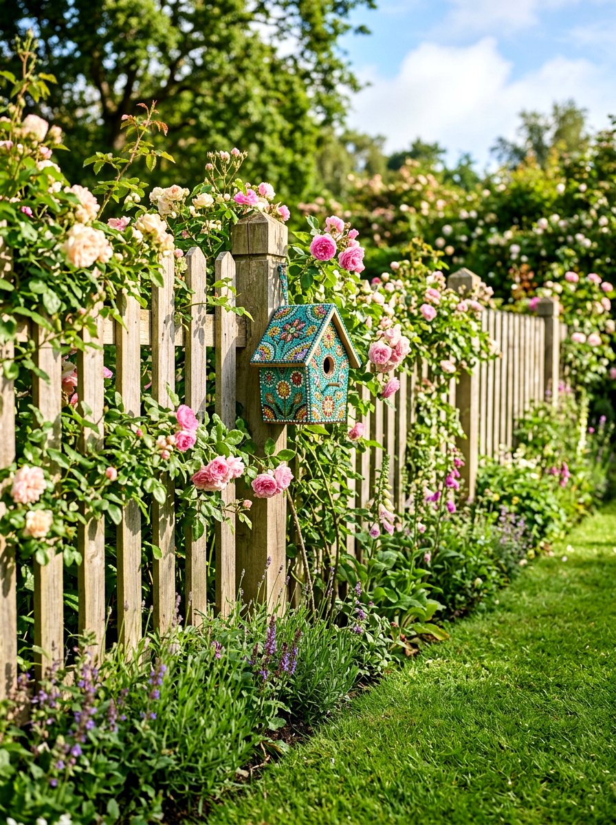 Beaded birdhouse - 25 Spring Beaded Decor Ideas