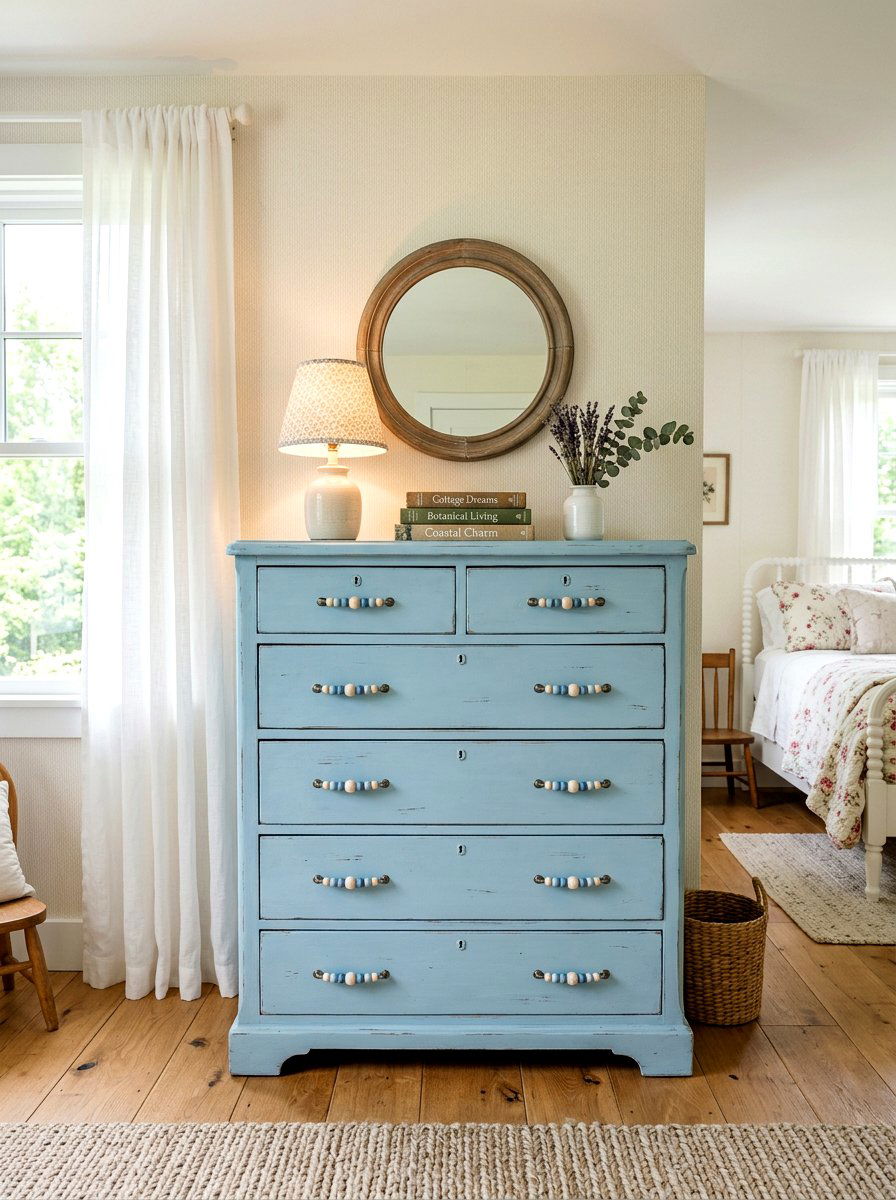 Beaded drawer pulls - 25 Spring Beaded Decor Ideas