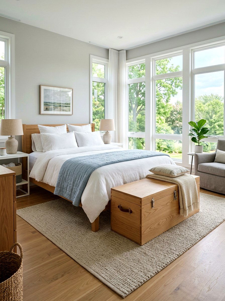 Bedroom Foot Of Bed Trunk - 25 Spring Trunk Decor Ideas